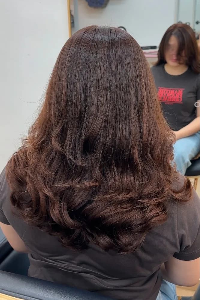 Korean Perm after — The Hive Salon Singapore
